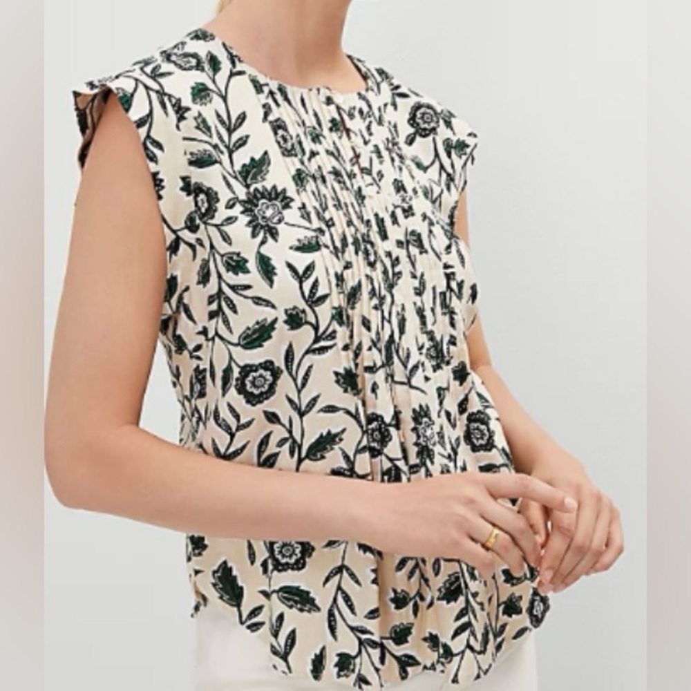 Ann Taylor top Linen blend XL